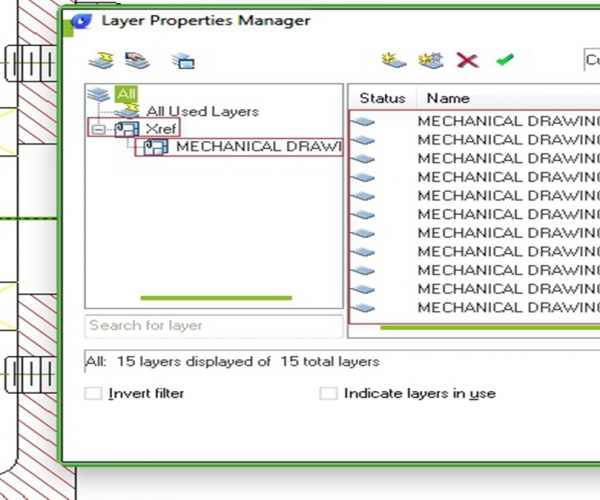How to change referenced file layer properties in master file