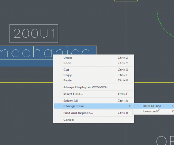 How do I change Mtext to lower or upper case