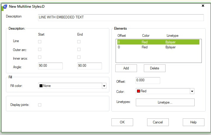 How to make a multicolored line entity or with embedded text in ...