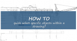 How to quickly select specific objects within a drawing