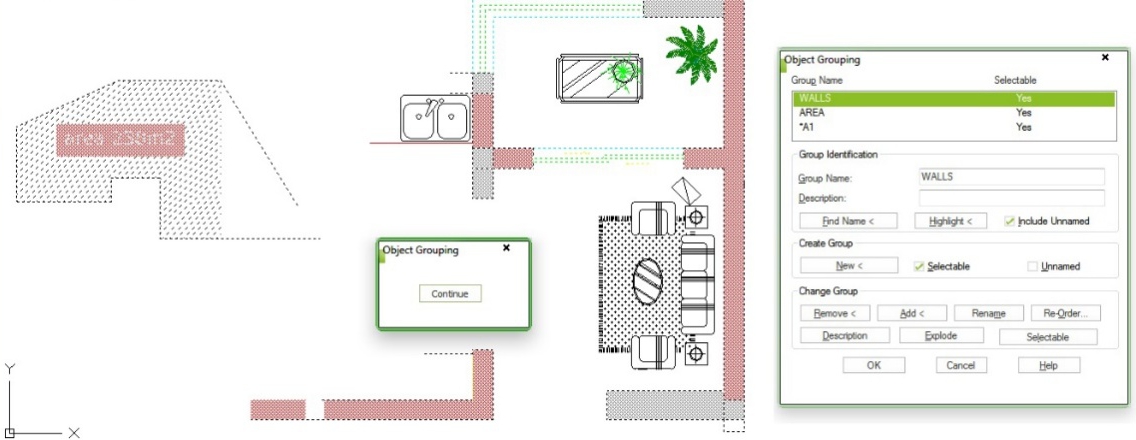 Move objects together or edit them individually by group tool3 - GstarCAD