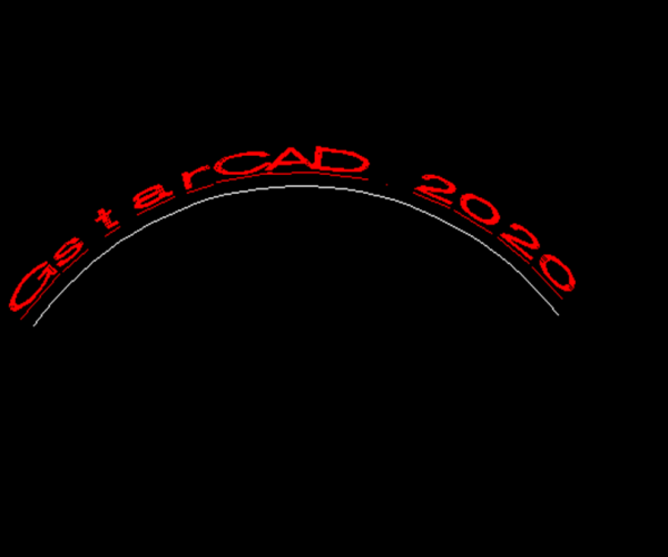 Can we create Arc-Aligned text with GstarCAD?
