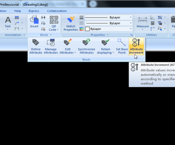 Introduction to GstarCAD Express Tool: ATTRIBUTE INCREMENT