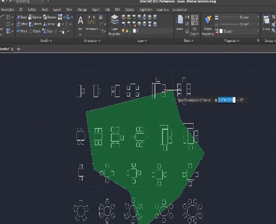 How to use lasso selection