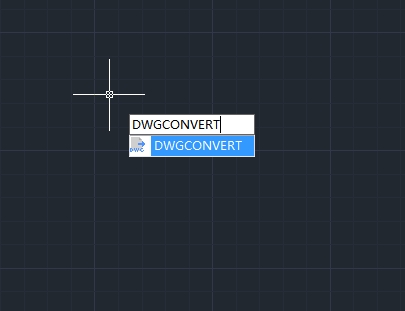 How to convert drawing files to another DWG version?